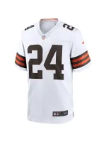 Men's Cleveland Browns Nick Chubb Nike White Game Jersey