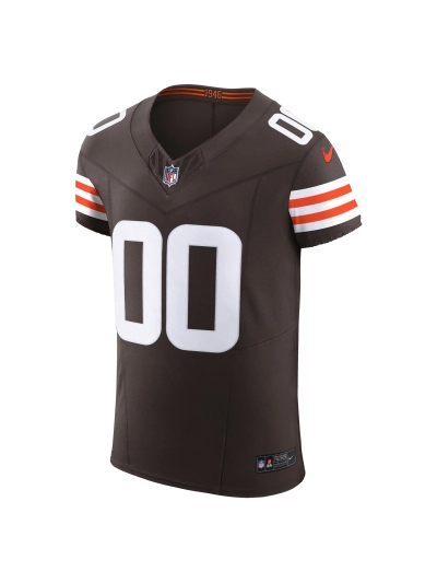 Men's Cleveland Browns Nike Brown Vapor Elite Custom Jersey 02