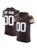 Men's Cleveland Browns Nike Brown Vapor Elite Custom Jersey