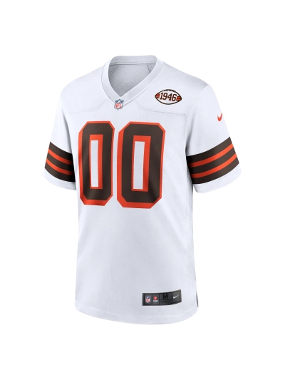 Men's Cleveland Browns Nike White 1946 Collection Alternate Custom Jersey 02