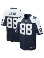 Men's Dallas Cowboys CeeDee Lamb Nike Navy Alternate Game Team Jersey