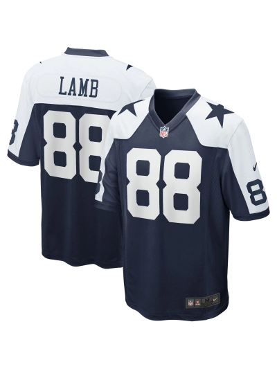 Men's Dallas Cowboys CeeDee Lamb Nike Navy Alternate Game Team Jersey 01