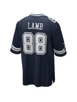 Men's Dallas Cowboys CeeDee Lamb Nike Navy Game Jersey