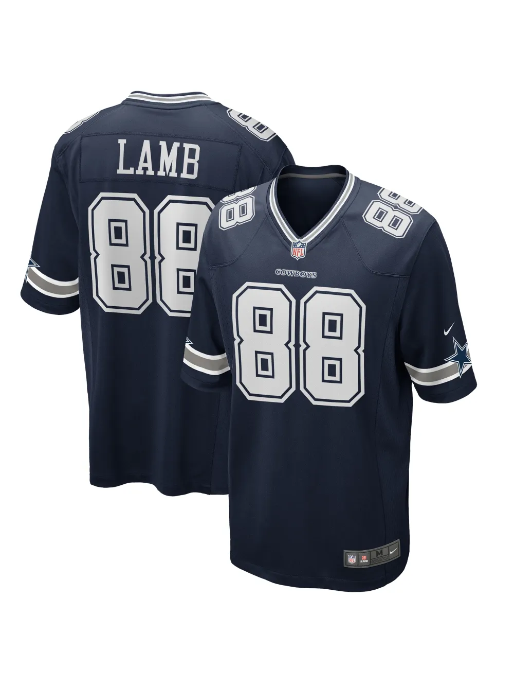 Men's Dallas Cowboys CeeDee Lamb Nike Navy Game Jersey