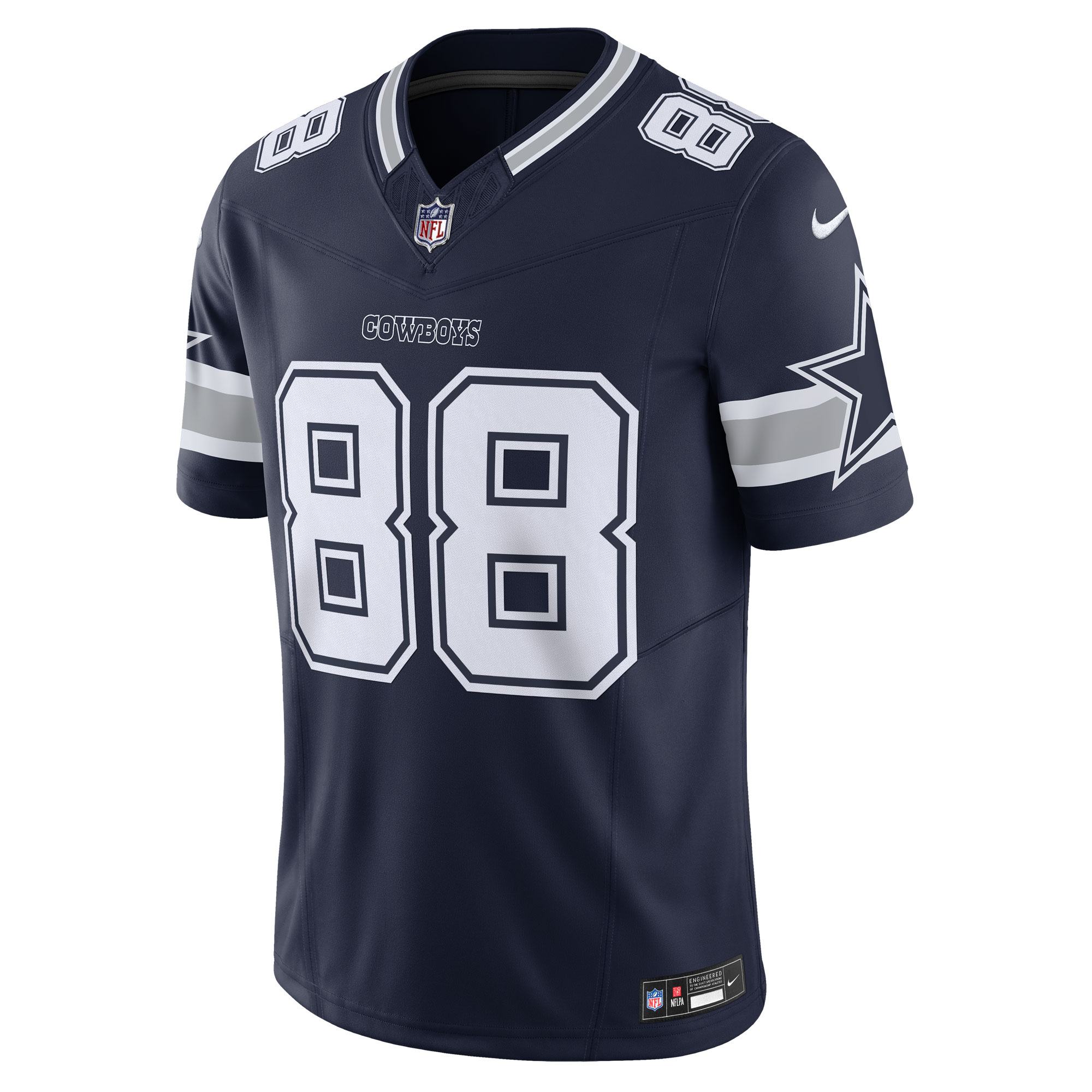 Men's Dallas Cowboys CeeDee Lamb Nike Navy Vapor F.U.S.E. Limited Jersey-Grey 88