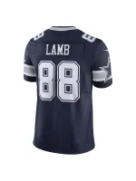 Men's Dallas Cowboys CeeDee Lamb Nike Navy Vapor F.U.S.E. Limited Jersey-Grey 88