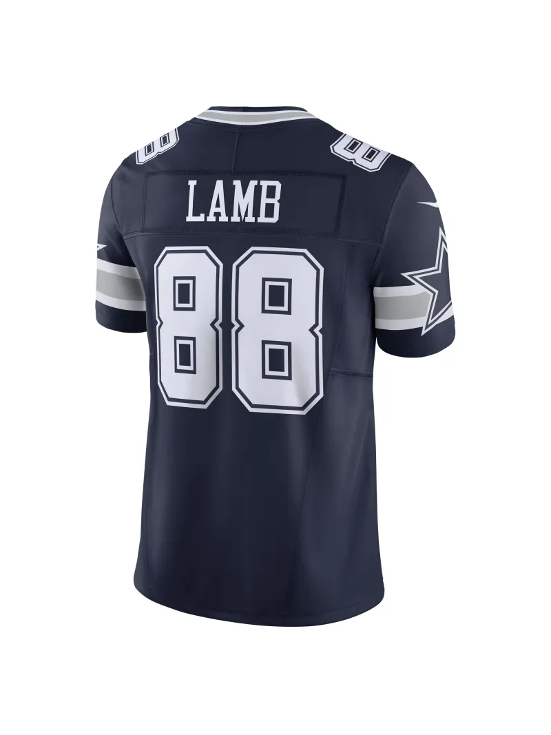 Men's Dallas Cowboys CeeDee Lamb Nike Navy Vapor F.U.S.E. Limited Jersey-Grey 88