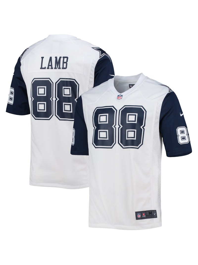 Men's Dallas Cowboys CeeDee Lamb Nike White Alternate Game Jersey