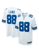 Men's Dallas Cowboys CeeDee Lamb Nike White Game Team Jersey