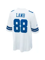 Men's Dallas Cowboys CeeDee Lamb Nike White Game Team Jersey