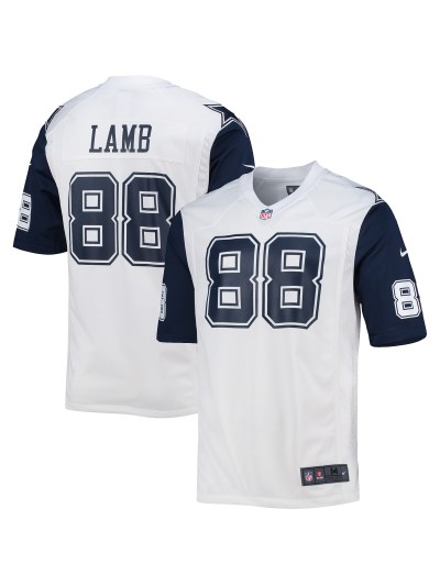 Men's Dallas Cowboys CeeDee Lamb Nike White Vapor F.U.S.E. Limited Jersey-Black 88 01