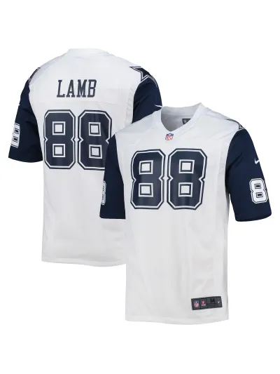 Men's Dallas Cowboys CeeDee Lamb Nike White Vapor F.U.S.E. Limited Jersey-Black 88 01