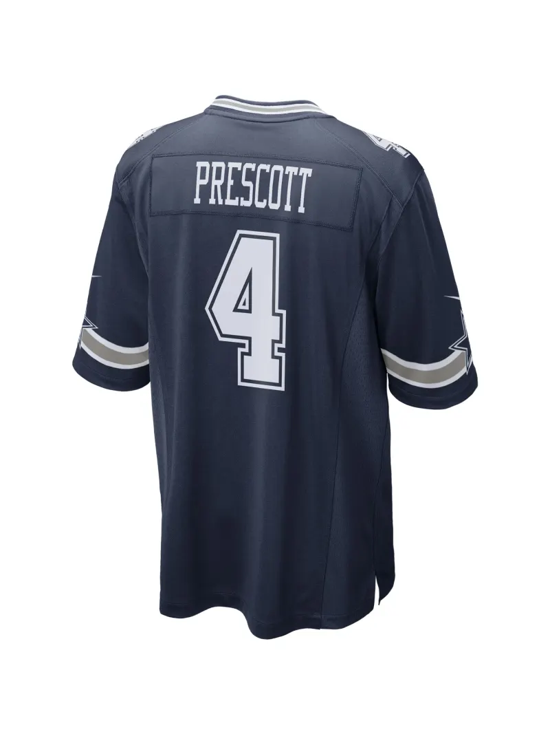 Men's Dallas Cowboys Dak Prescott Nike Navy Game Team Jersey