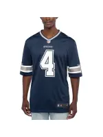 Men's Dallas Cowboys Dak Prescott Nike Navy Game Team Jersey