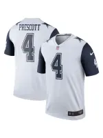 Men's Dallas Cowboys Dak Prescott Nike White Color Rush Legend Player Jersey