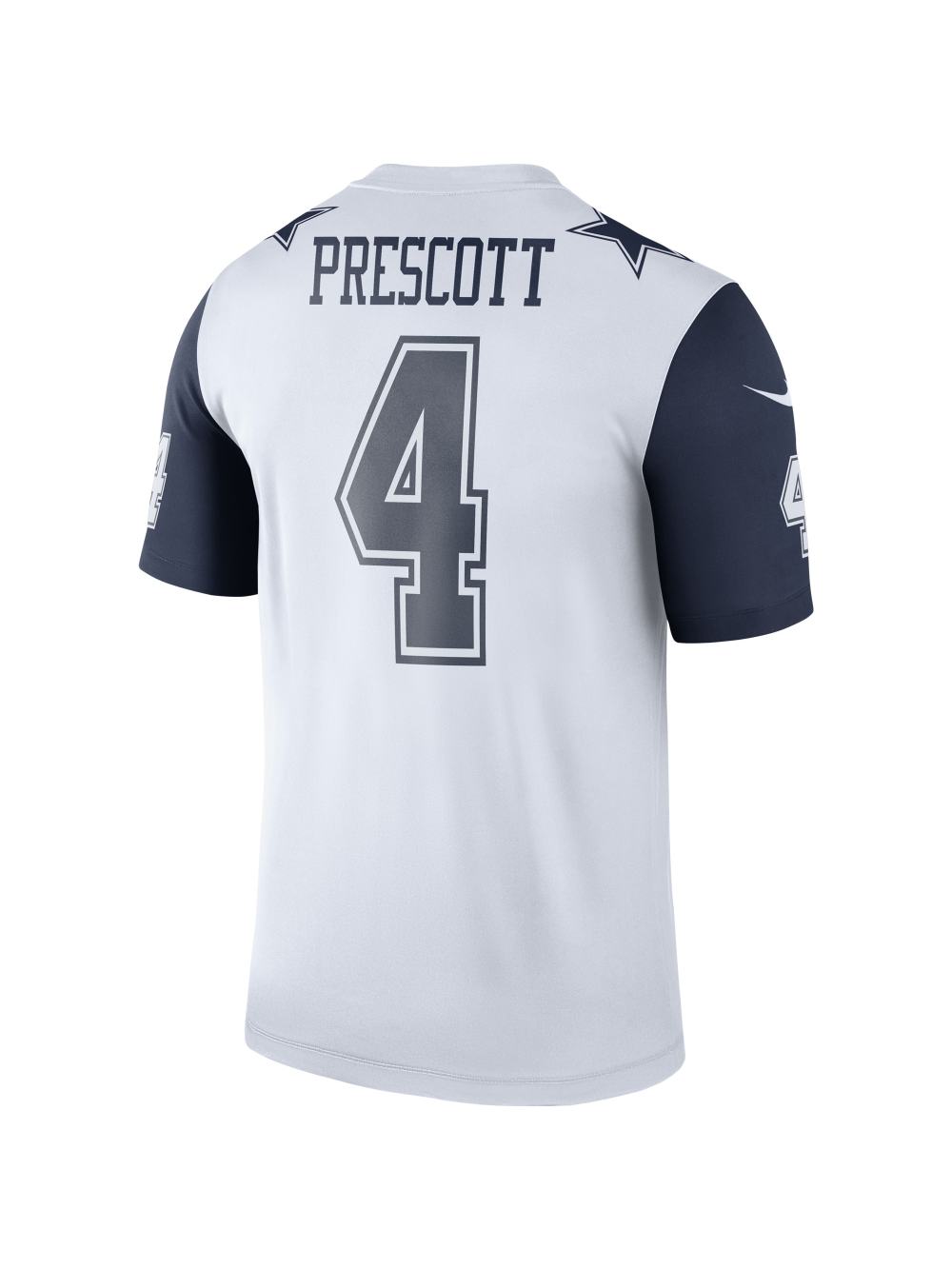 Men's Dallas Cowboys Dak Prescott Nike White Color Rush Legend Player Jersey