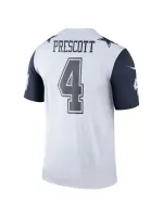 Men's Dallas Cowboys Dak Prescott Nike White Color Rush Legend Player Jersey