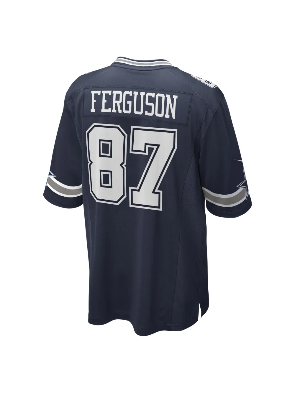 Men's Dallas Cowboys Jake Ferguson Nike Navy Game Jersey