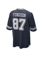 Men's Dallas Cowboys Jake Ferguson Nike Navy Game Jersey