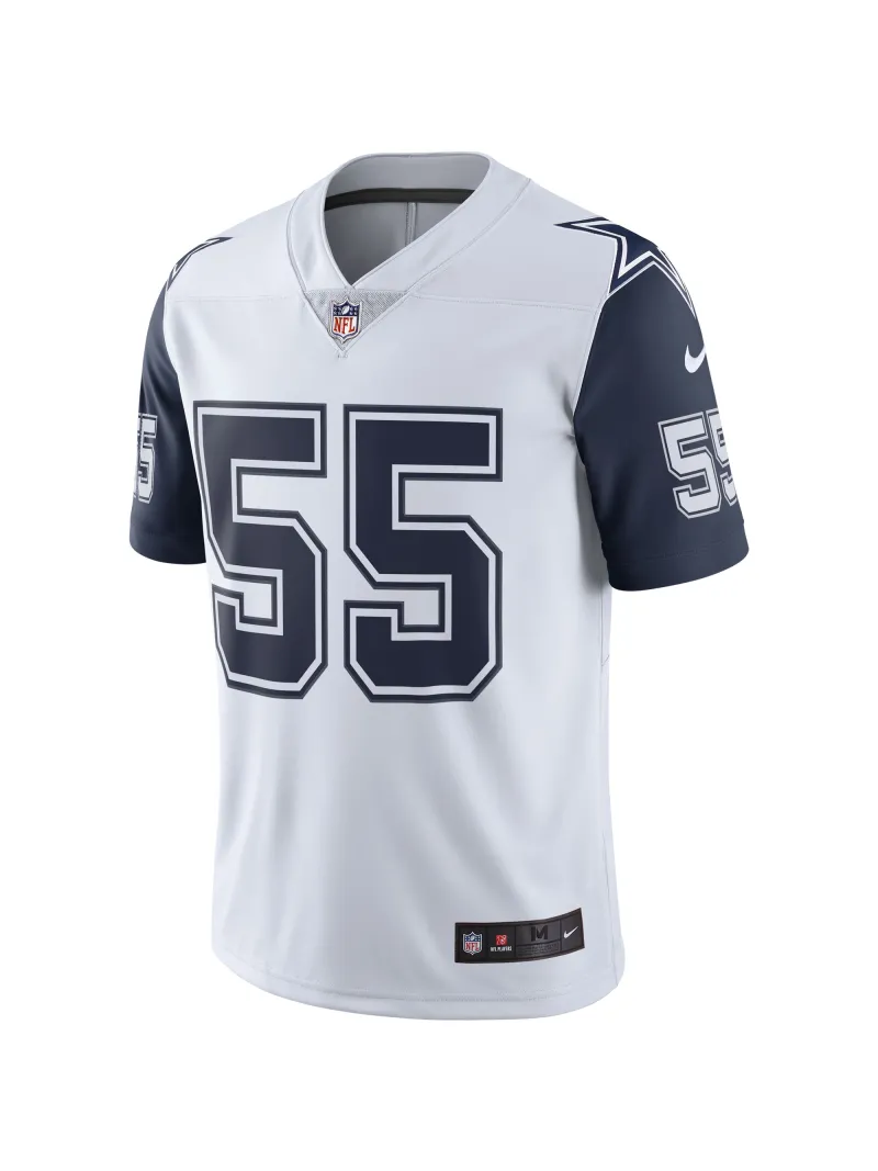 Men's Dallas Cowboys Leighton Vander Esch White Nike Color Rush Vapor Limited Jersey