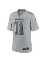 Men's Dallas Cowboys Micah Parsons Nike Gray Atmosphere Fashion Game Jersey