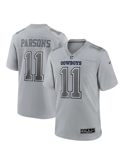 Men's Dallas Cowboys Micah Parsons Nike Gray Atmosphere Fashion Game Jersey 01