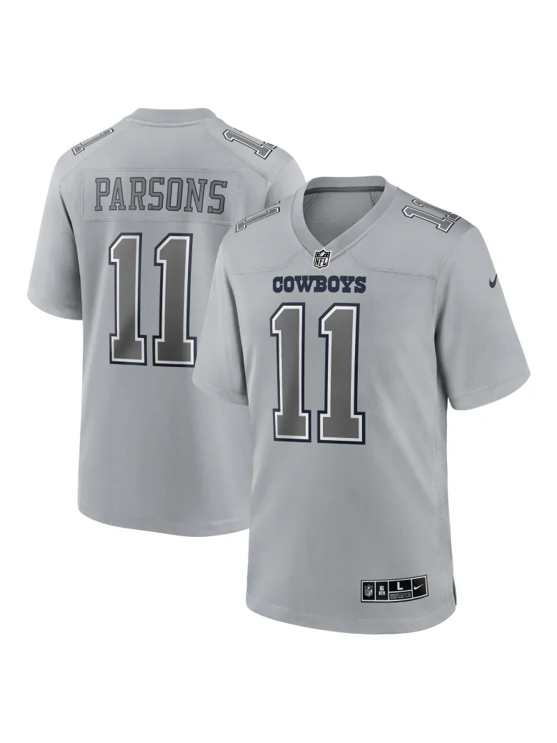 Men's Dallas Cowboys Micah Parsons Nike Gray Atmosphere Fashion Game Jersey