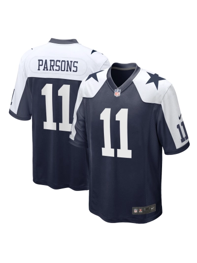 Men's Dallas Cowboys Micah Parsons Nike Navy Alternate Game Jersey 01
