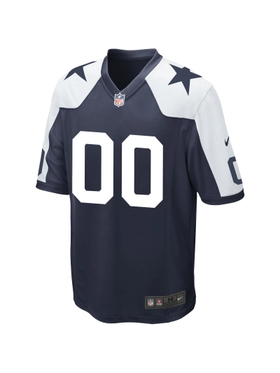 Men's Dallas Cowboys Nike Navy Alternate Custom Game Jersey 02