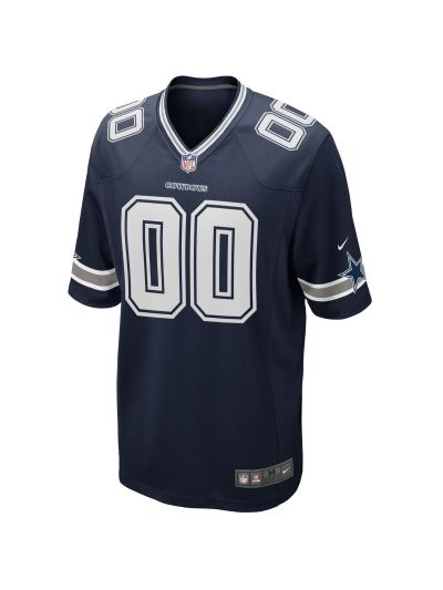 Men's Dallas Cowboys Nike Navy Custom Game Jersey 02
