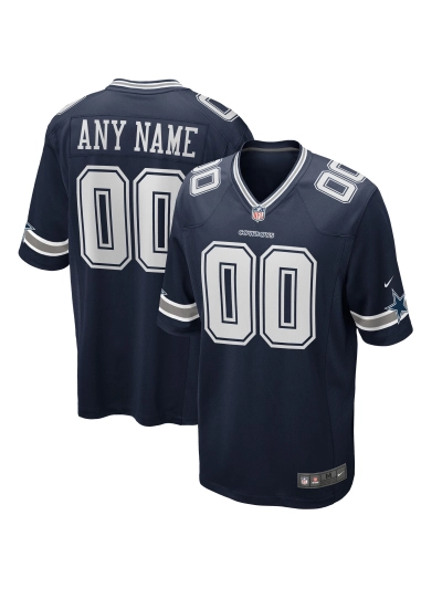 Men's Dallas Cowboys Nike Navy Custom Game Jersey 01