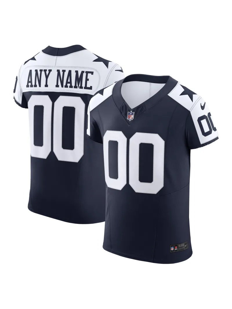Men's Dallas Cowboys Nike Navy Vapor F.U.S.E. Elite Custom Jersey