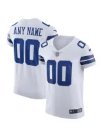 Men's Dallas Cowboys Nike White Vapor F.U.S.E. Elite Custom Jersey