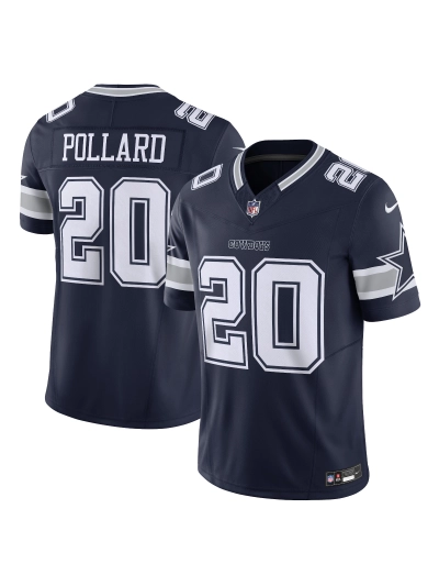 Men's Dallas Cowboys Tony Pollard Nike Navy Vapor F.U.S.E. Limited Jersey 01