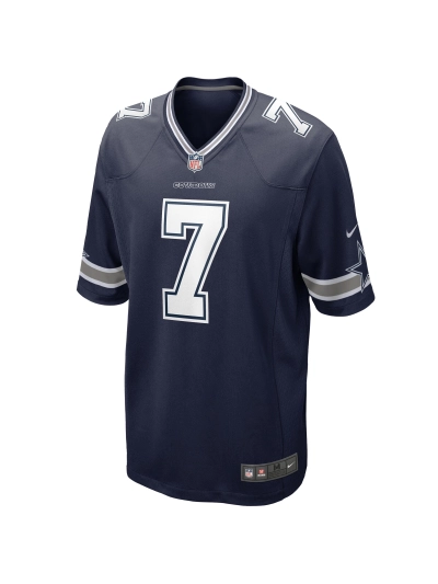 Men's Dallas Cowboys Trevon Diggs Nike Navy Game Jersey 02