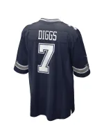 Men's Dallas Cowboys Trevon Diggs Nike Navy Game Jersey