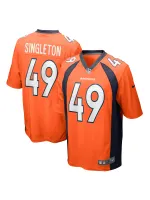 Men's Denver Broncos Alex Singleton Nike Orange Gamer Jersey