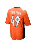 Men's Denver Broncos Alex Singleton Nike Orange Gamer Jersey
