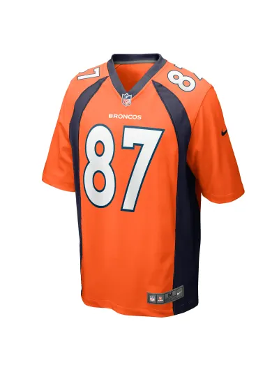 Men's Denver Broncos Ed McCaffrey Nike Orange Game Retired Jersey 02