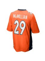 Men's Denver Broncos JaQuan McMillian Nike Orange Team Game Jersey