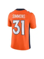 Men's Denver Broncos Justin Simmons Nike Orange Vapor Untouchable Limited Edition Jersey