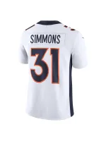 Men's Denver Broncos Justin Simmons Nike White Vapor Untouchable Limited Edition Jersey
