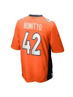 Men's Denver Broncos Nik Bonitto Nike Orange Gamer Jersey