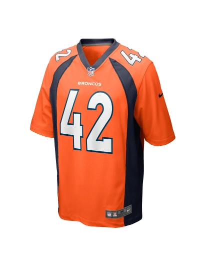 Men's Denver Broncos Nik Bonitto Nike Orange Gamer Jersey 02