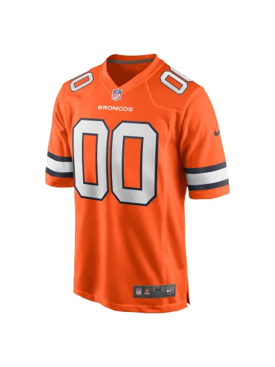 Men's Denver Broncos Nike Orange Alternate Custom Game Jersey 02