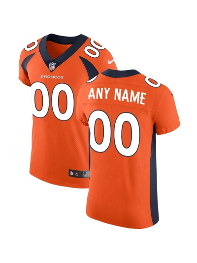 Men's Denver Broncos Nike Orange Vapor Untouchable Custom Elite Jersey 01