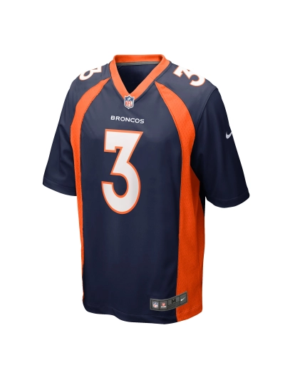 Men's Denver Broncos Russell Wilson Nike Navy Alternate Game Jersey 02