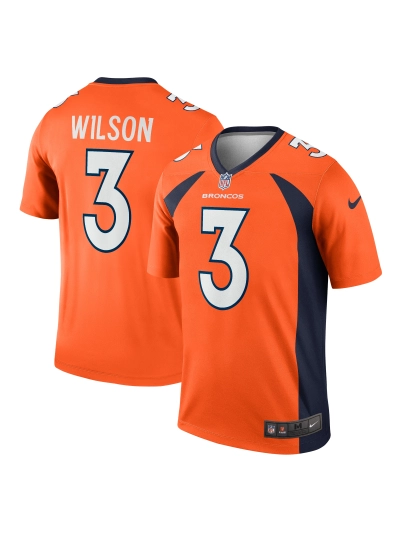 Men's Denver Broncos Russell Wilson Nike Orange Legends Jersey 01
