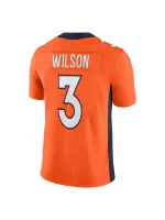 Men's Denver Broncos Russell Wilson Nike Orange Team Vapor Limited Edition Jersey