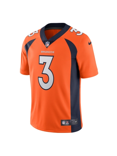 Men's Denver Broncos Russell Wilson Nike Orange Team Vapor Limited Edition Jersey 02